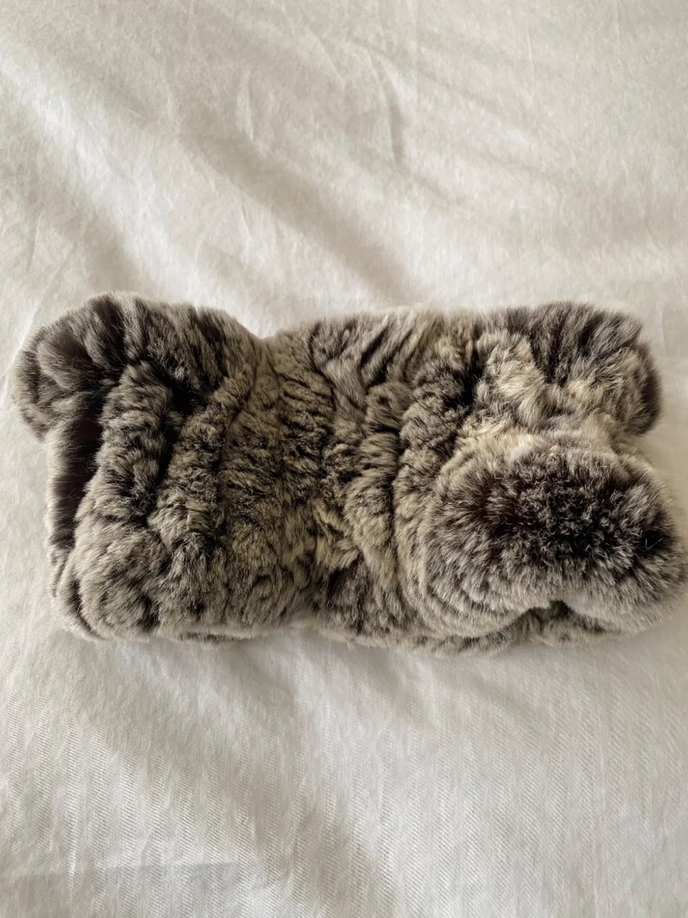 Women's 100% dyed real fur headband